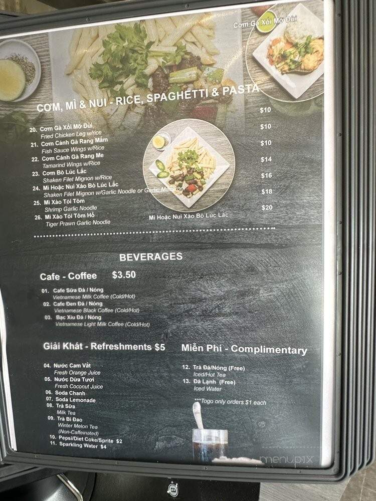 Monstar Kitchen - Santa Ana, CA menu_pic