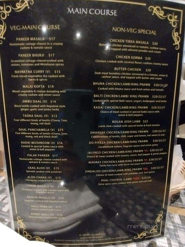Tribhaanga - New York, NY menu_pic
