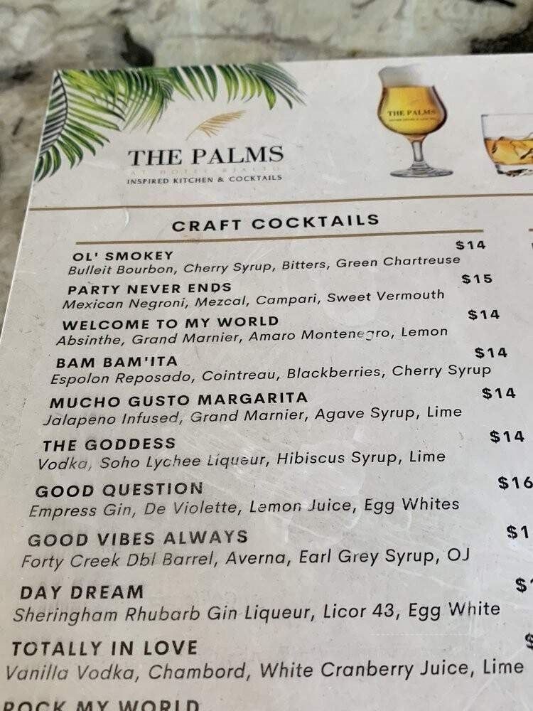The Palms, Inspired Kitchen & Cocktails - Victoria, BC