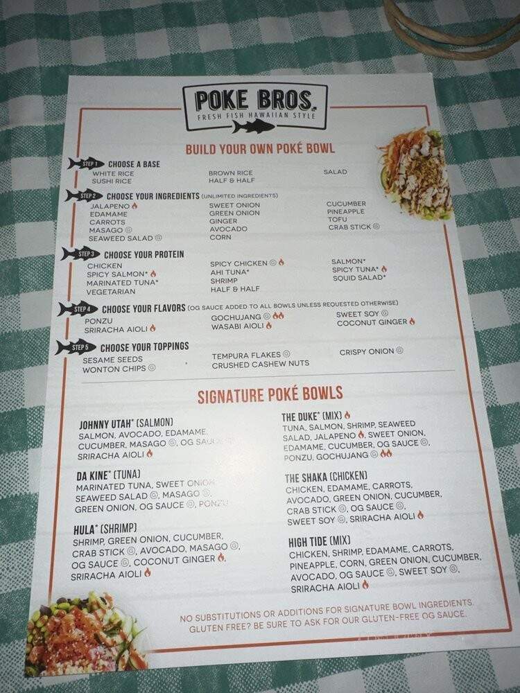 Poke Bros - Fort Lauderdale, FL menu_pic