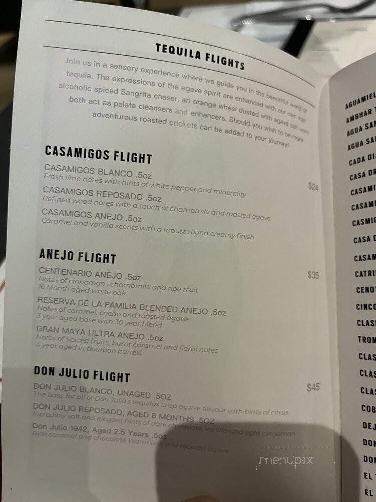 Roses Cocina - Toronto, ON menu_pic