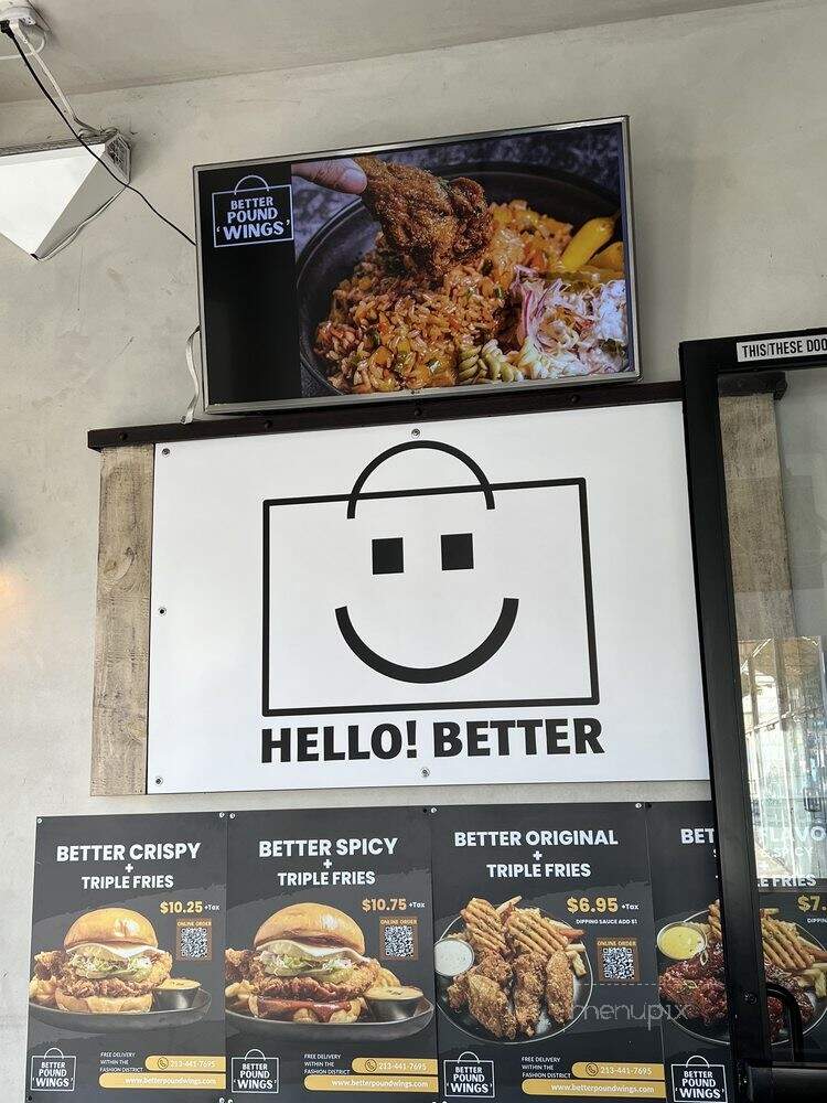 Better Pound Wings - Los Angeles, CA menu_pic