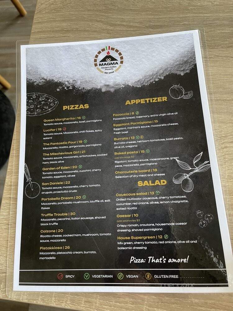 Magma Pizzeria - Moorpark, CA menu_pic