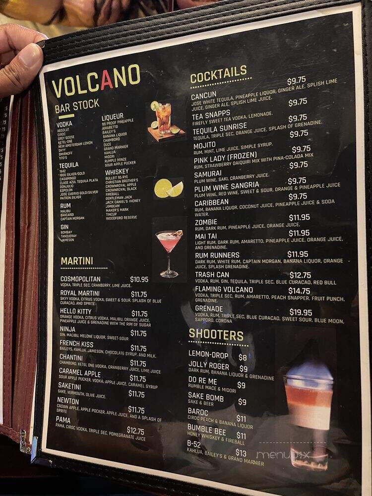 Volcano - Virginia Beach, VA menu_pic