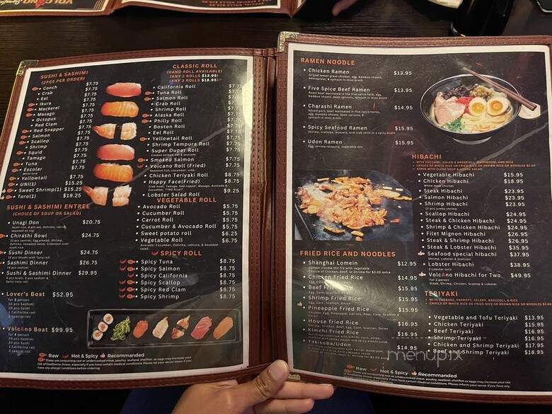 Volcano - Virginia Beach, VA menu_pic