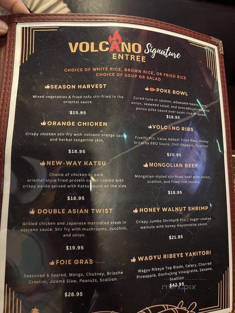 Volcano - Virginia Beach, VA menu_pic