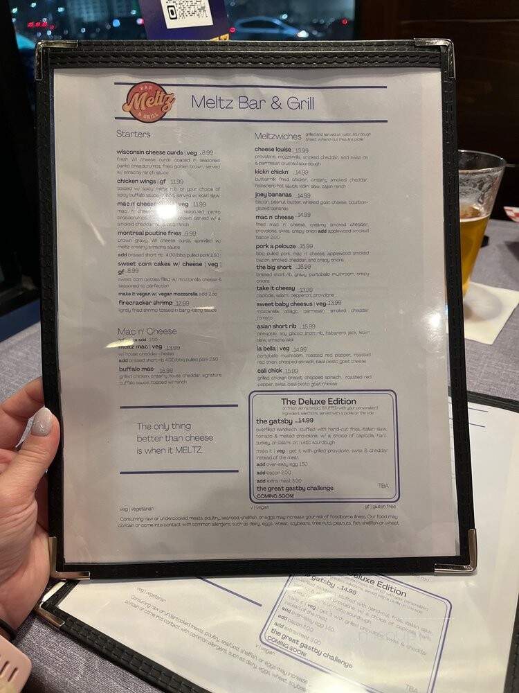 Meltz Bar & Grill - Rolling Meadows, IL menu_pic