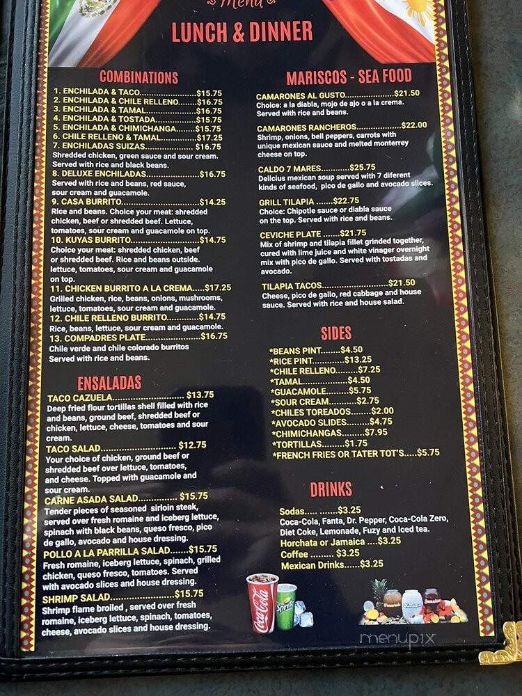 Kuya's Casa Kitchen - Vancouver, WA menu_pic
