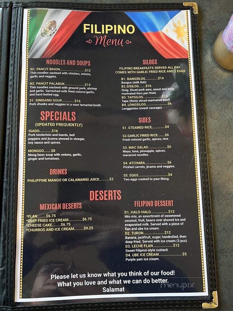 Kuya's Casa Kitchen - Vancouver, WA menu_pic