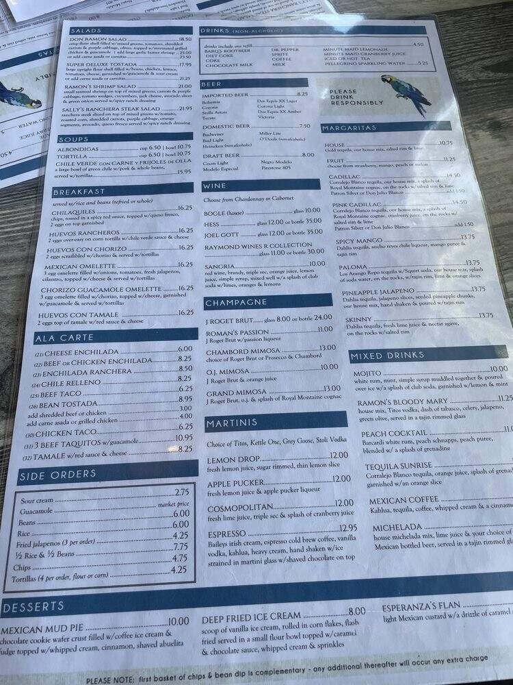 Don Ramon's Mexican Restaurant - Huntington Beach, CA menu_pic