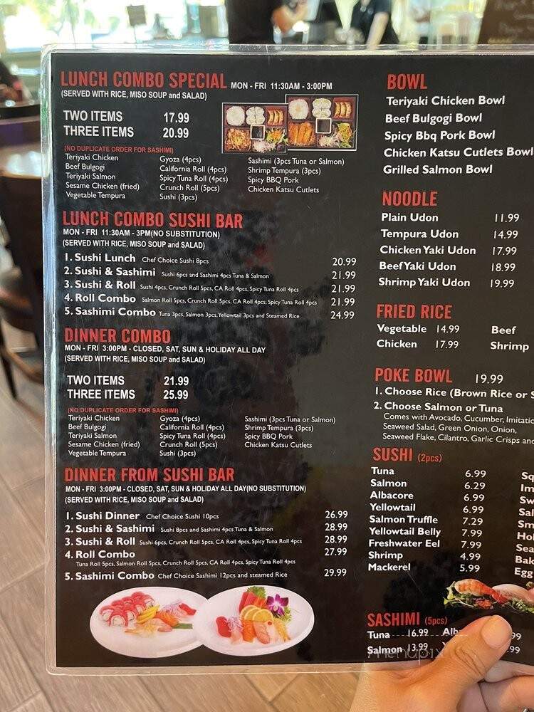 Crazy Tokyo Sushi - Santa Fe Springs, CA menu_pic