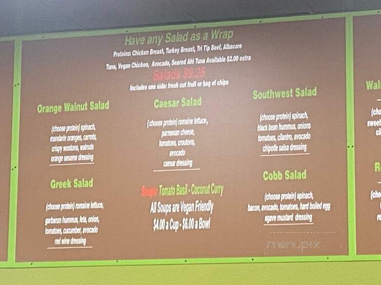Something Healthy Cafe - Sierra Madre, CA menu_pic