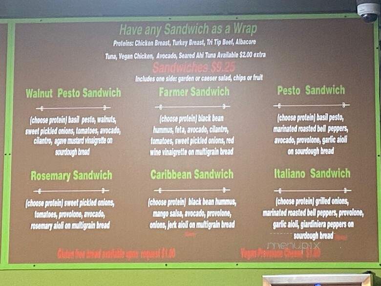 Something Healthy Cafe - Sierra Madre, CA menu_pic