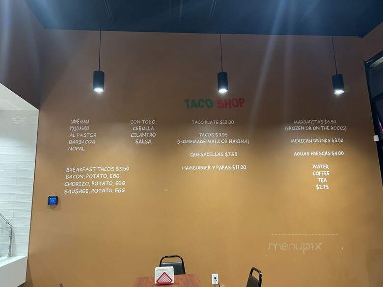 Taco Shop - Southlake, TX menu_pic