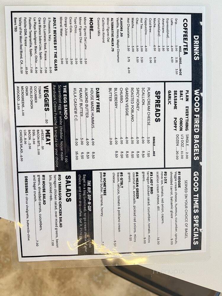 Good Times Bagels - Boise, ID menu_pic