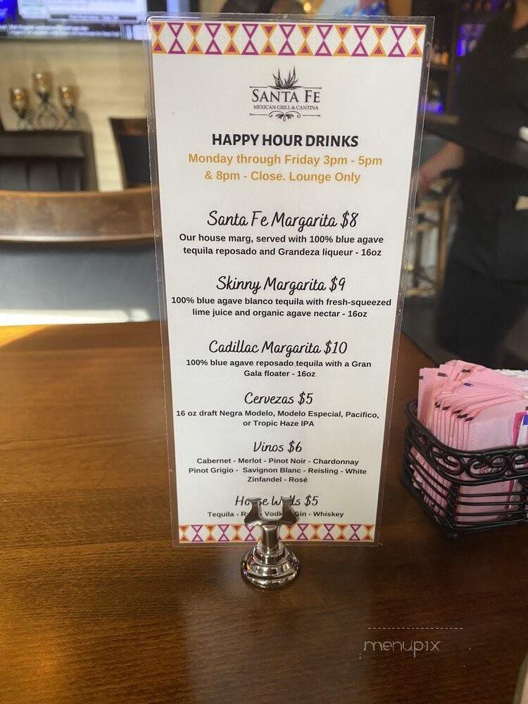 Santa Fe Mexican Grill & Cantina - Seattle, WA menu_pic