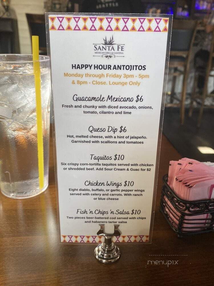 Santa Fe Mexican Grill & Cantina - Seattle, WA menu_pic
