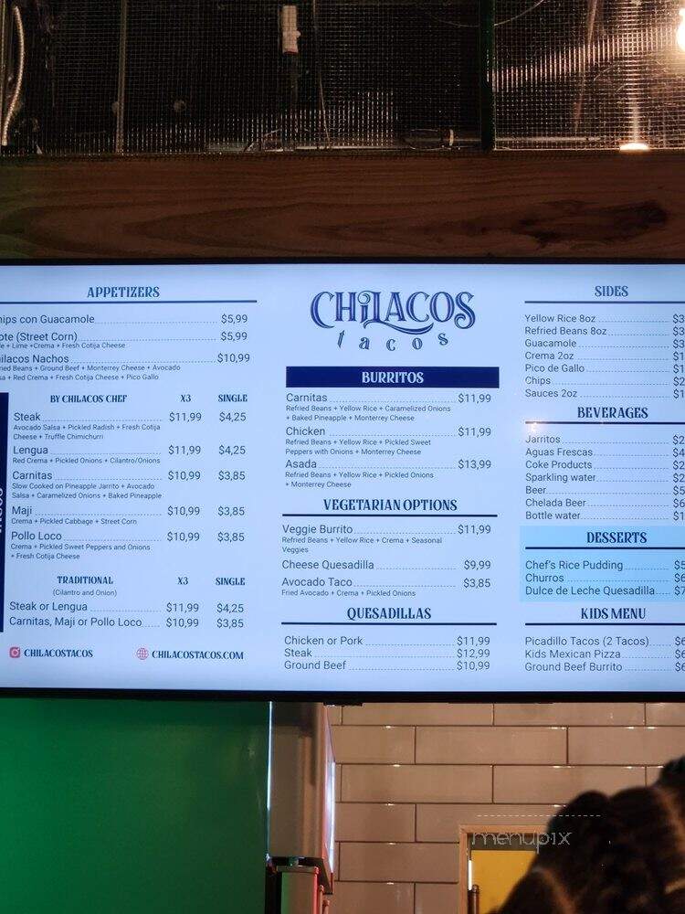 Chilacos Tacos - Fort Lauderdale, FL menu_pic