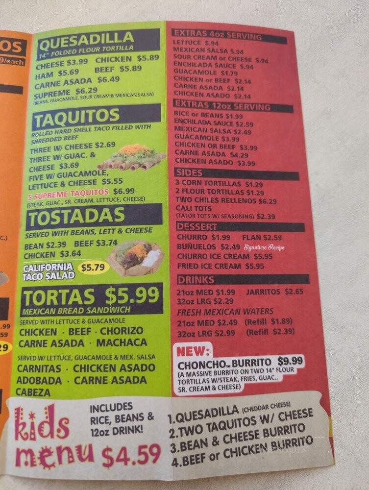 California Mexican Food - Spokane, WA