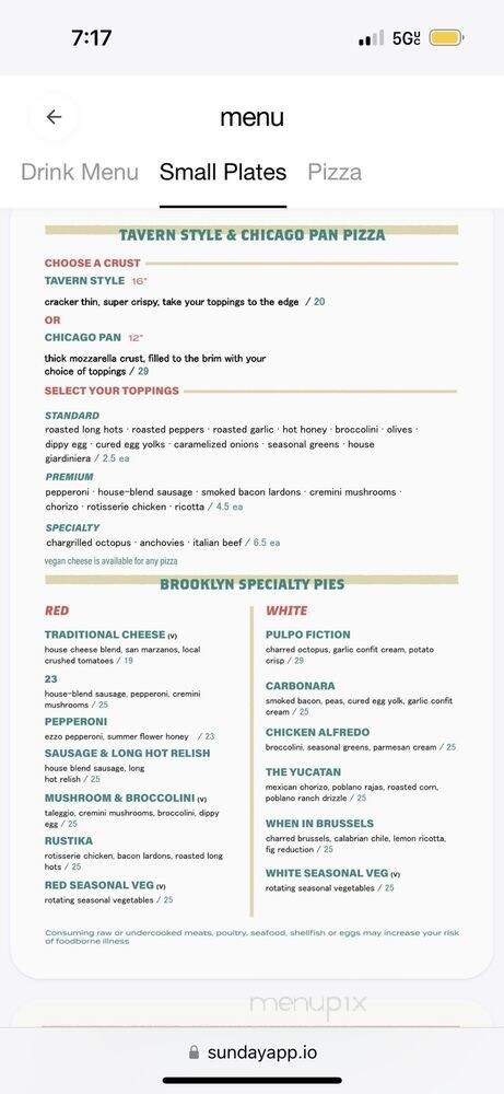 Hook & Master - Philadelphia, PA menu_pic