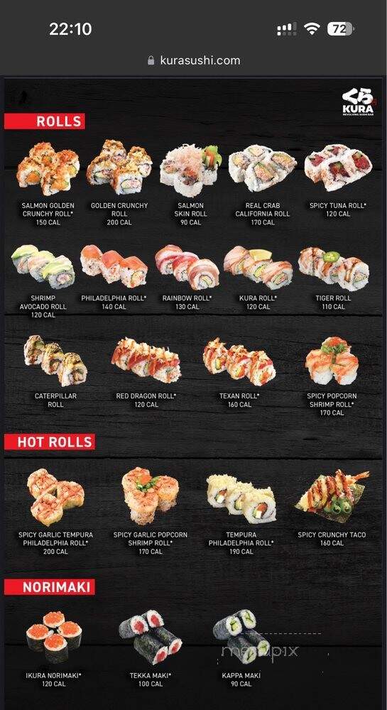 Kura Sushi - Philadelphia, PA menu_pic