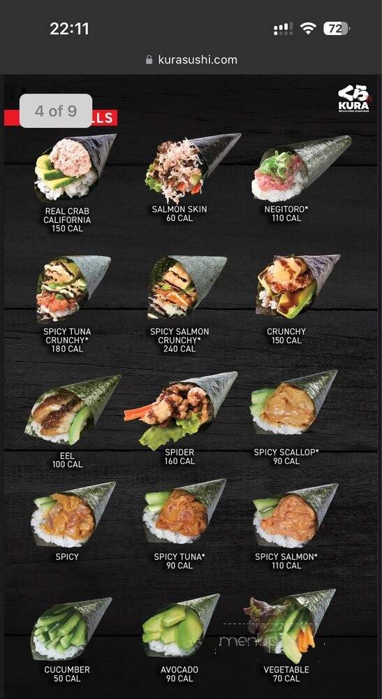 Kura Sushi - Philadelphia, PA menu_pic
