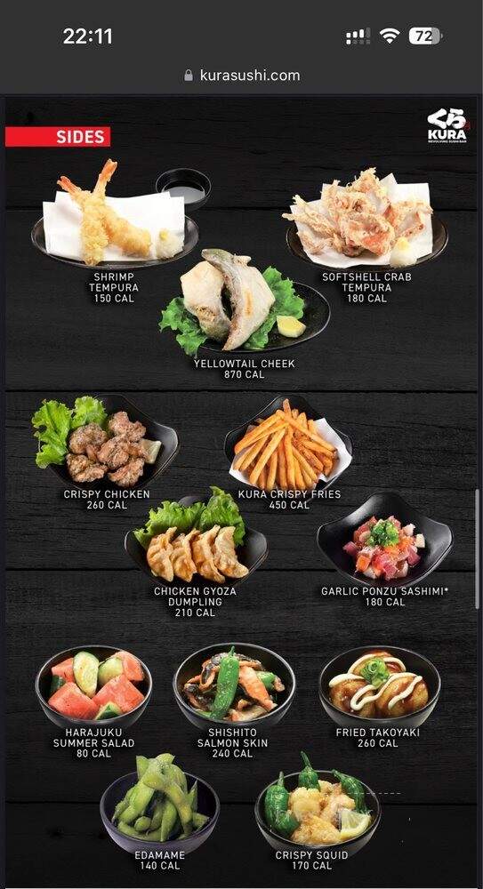 Kura Sushi - Philadelphia, PA menu_pic