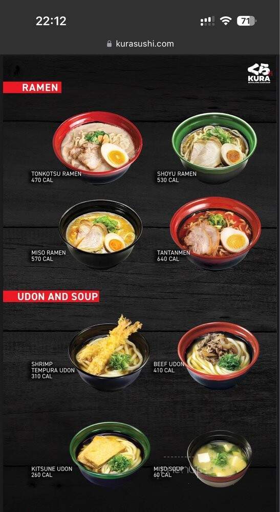 Kura Sushi - Philadelphia, PA menu_pic
