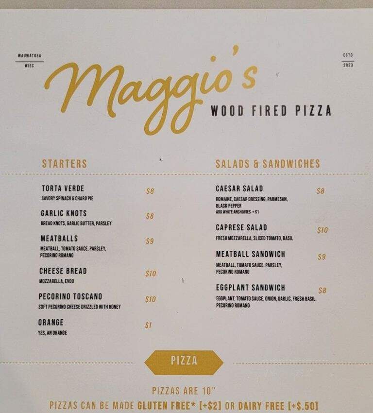 Maggio's Wood Fired Pizza - Wauwatosa, WI