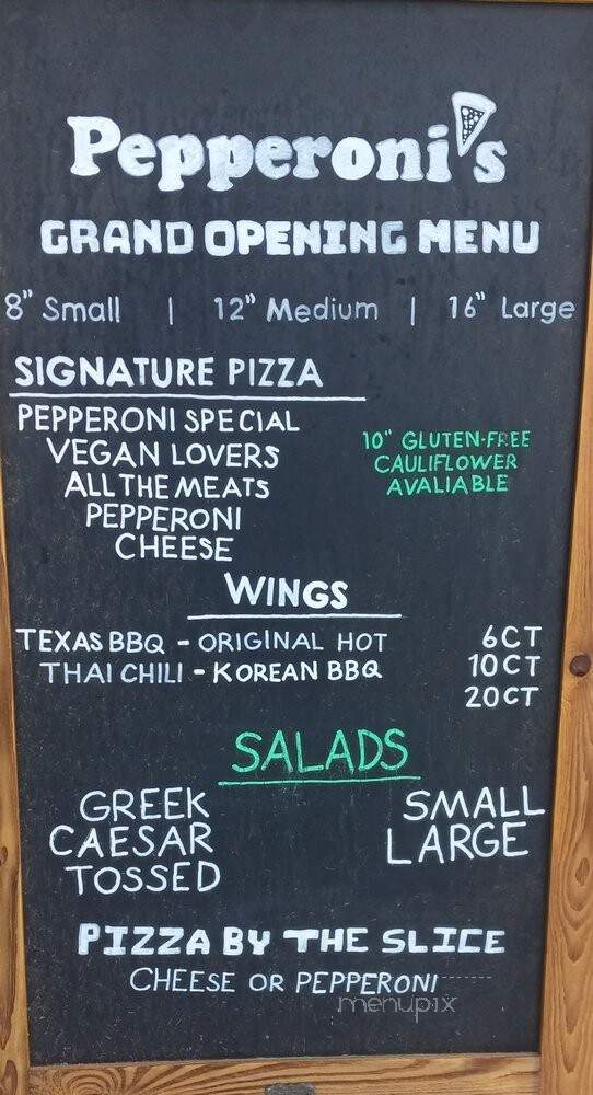 Pepperoni's - College Station, TX menu_pic
