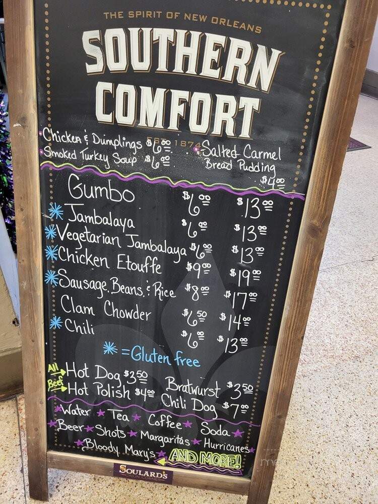 Soulard's Cajun Corner - St. Louis, MO menu_pic