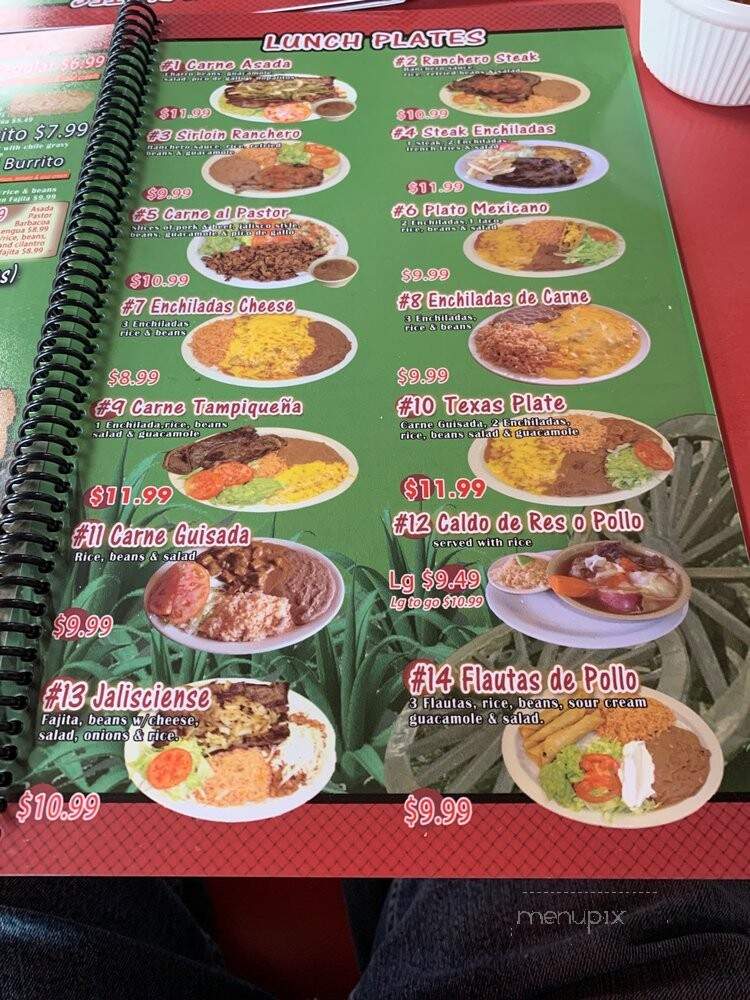 Jimador 2 Mexican Restaurant - San Antonio, TX menu_pic