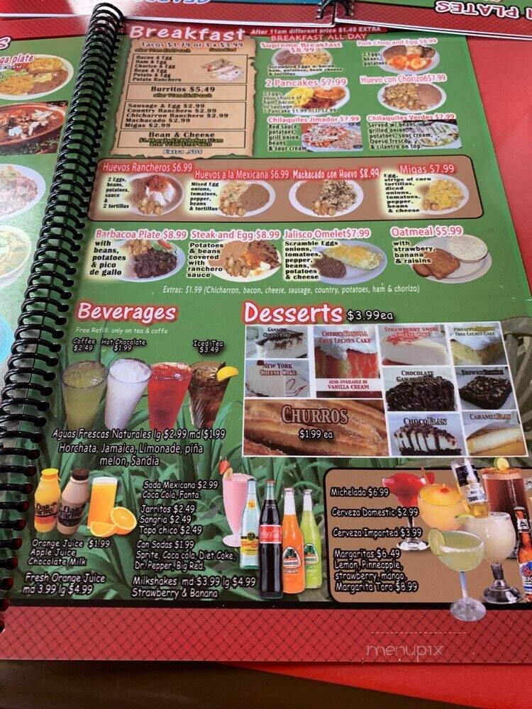 Jimador 2 Mexican Restaurant - San Antonio, TX menu_pic