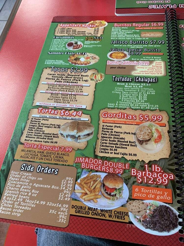 Jimador 2 Mexican Restaurant - San Antonio, TX menu_pic