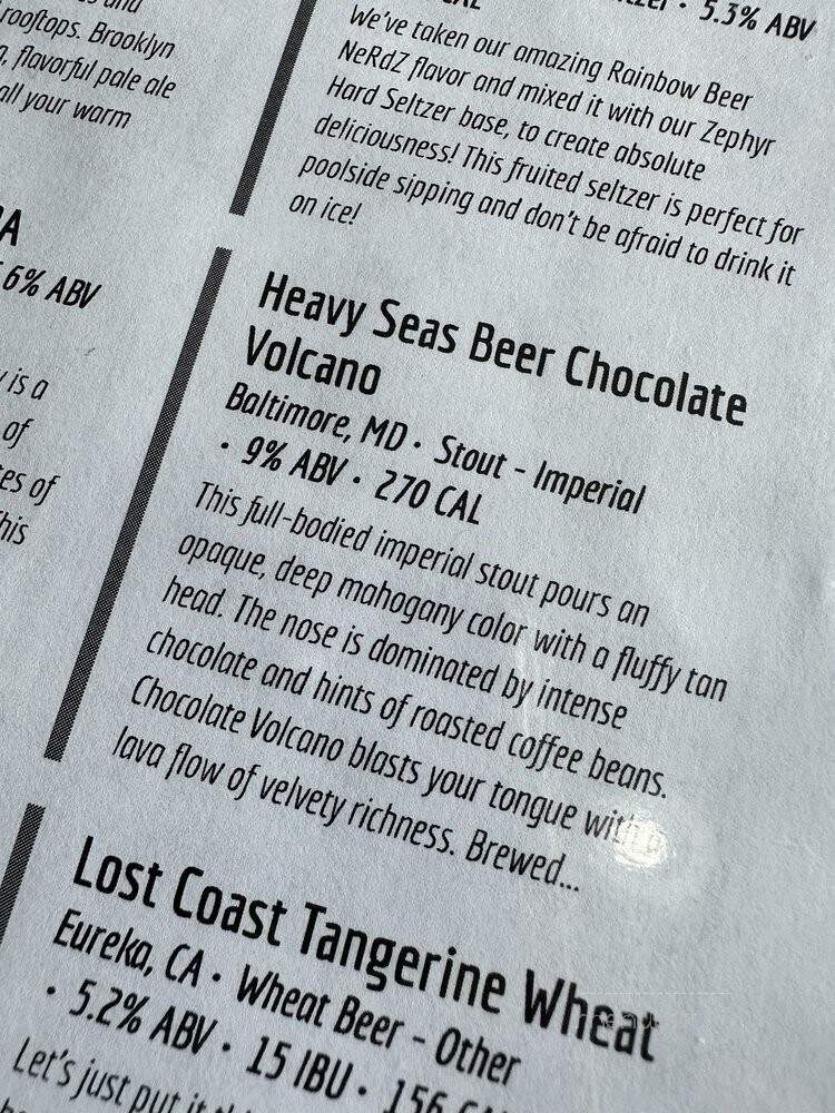 The Avalon Ale House - Hanover, PA menu_pic