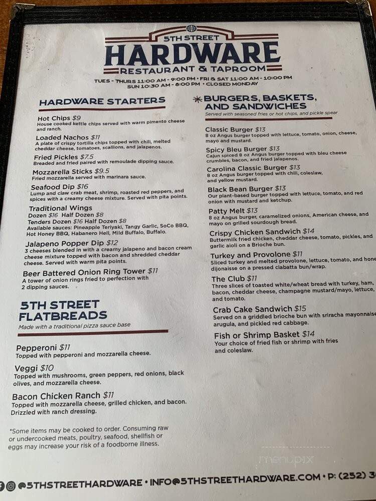 5th Street Hardware Restaurant and Taproom - Greenville, NC