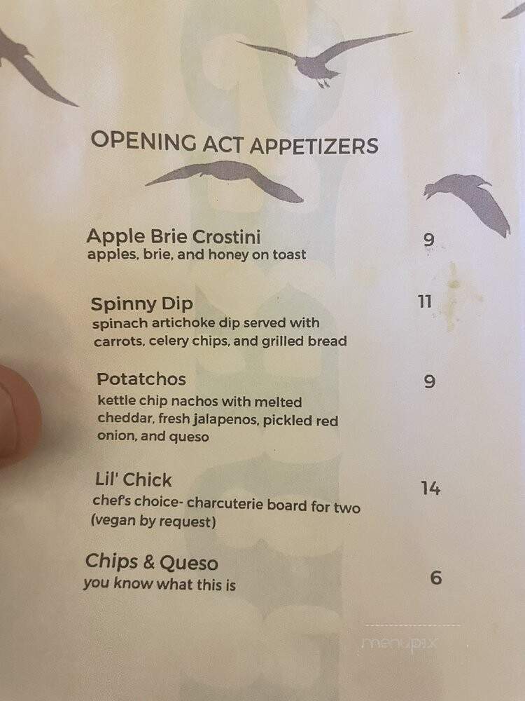 Vultures - Colorado Springs, CO menu_pic