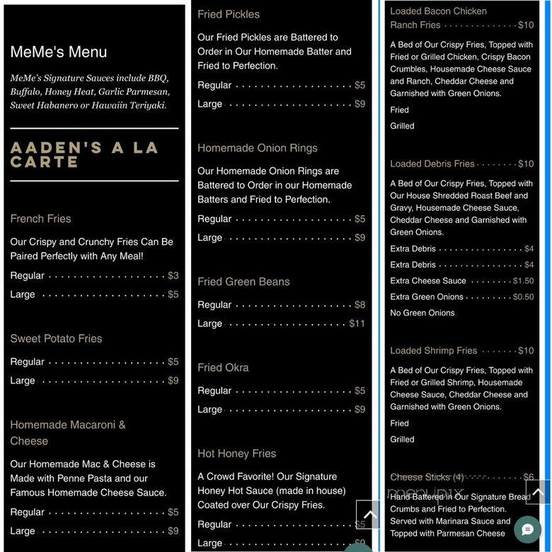 MeMe's Grab & Go Diner - Kiln, MS menu_pic