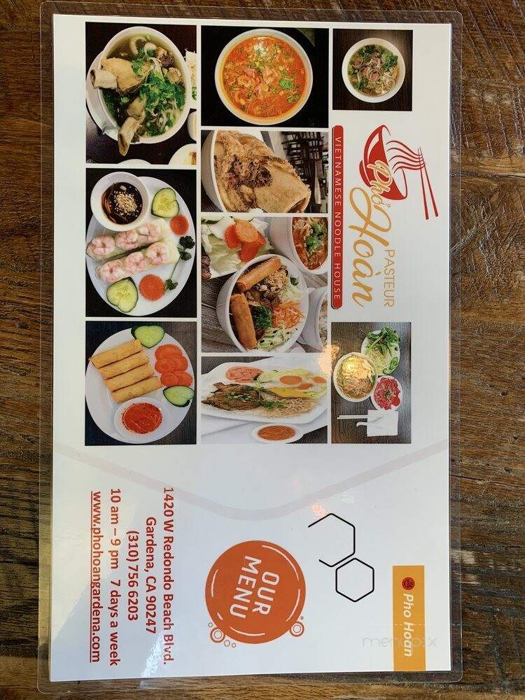 Pho Hoan Pasteur Gardena - Gardena, CA menu_pic