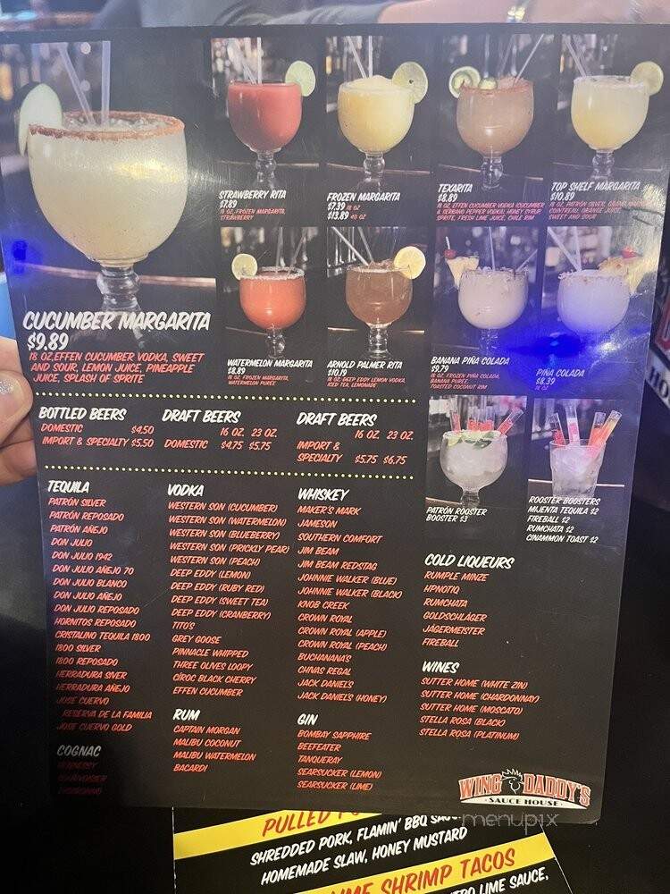 Wing Daddy's Sauce House - Socorro, TX menu_pic