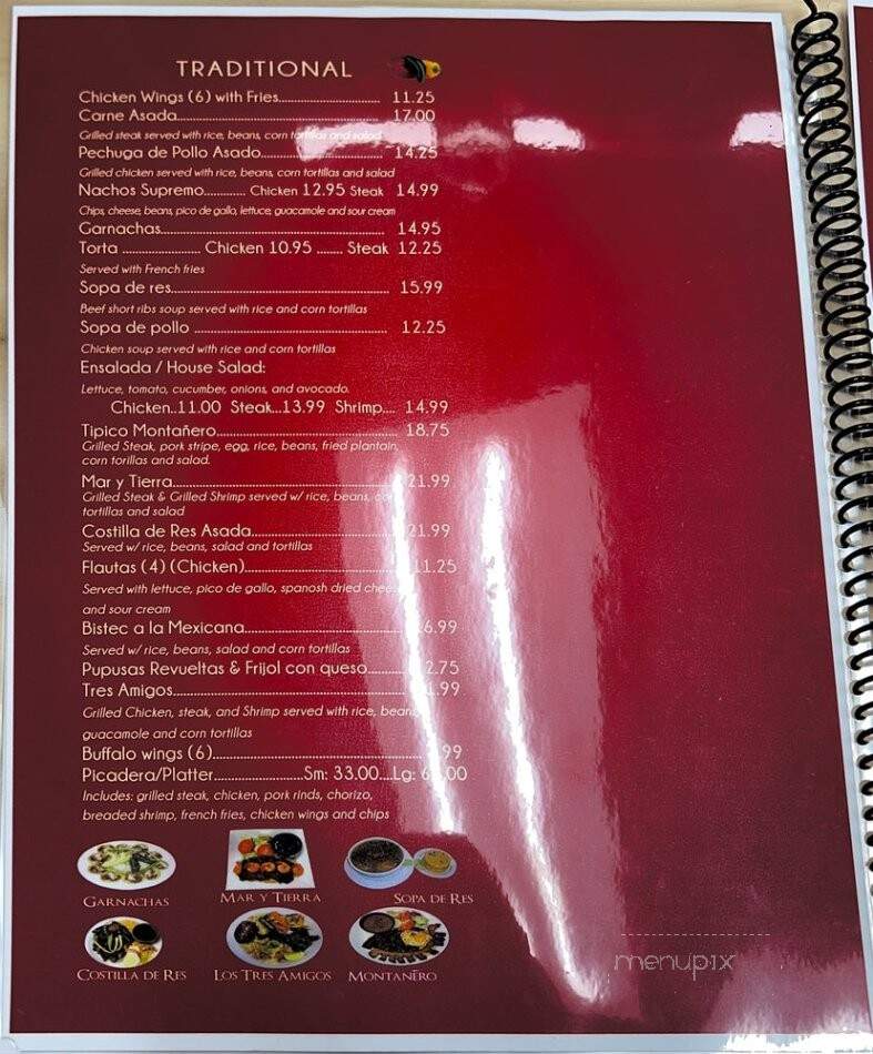 Andrea's Taqueria - Lynn, MA menu_pic