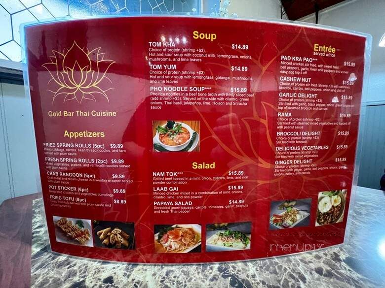 Gold Bar Thai Cuisine - Gold Bar, WA menu_pic