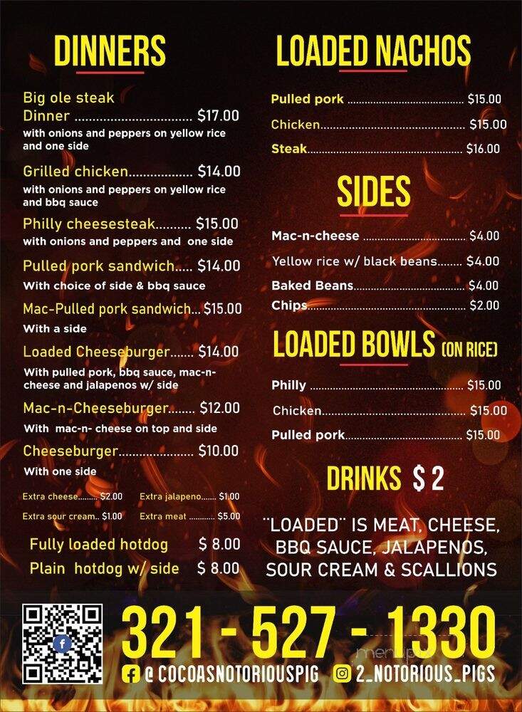 Notorious Pig - Cocoa, FL menu_pic