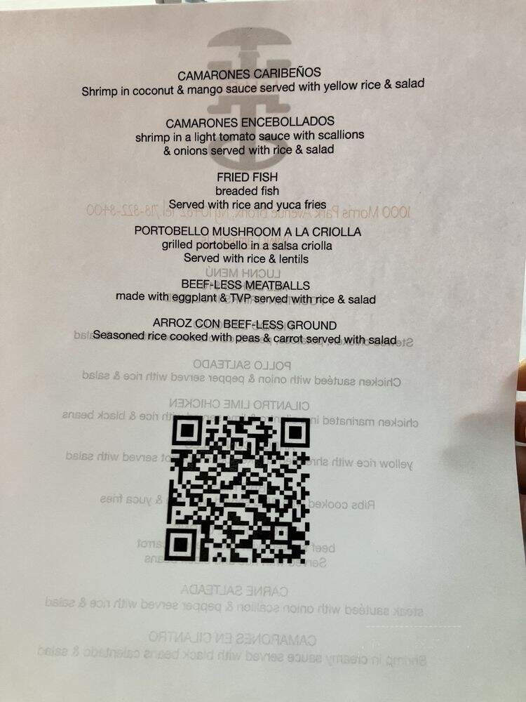 La Masa - The Bronx, NY menu_pic