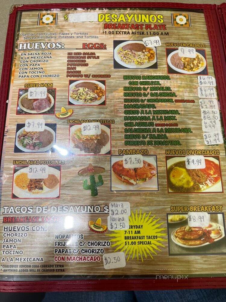 Takeria Super - Pasadena, TX menu_pic