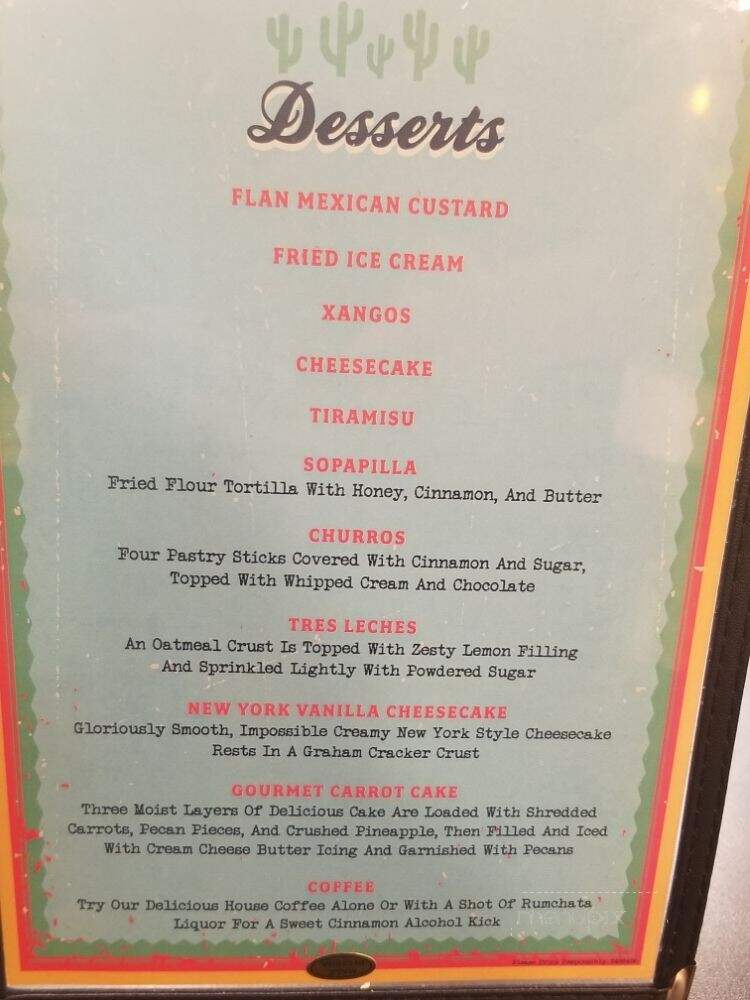 El Manhattan Tacos &Tequila Mexican Restaurant - Lancaster, SC menu_pic