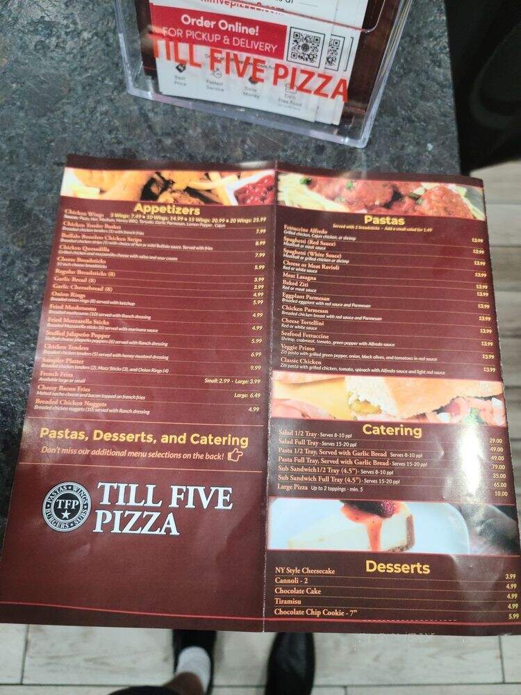 Till Five Pizza - Nashville, TN menu_pic