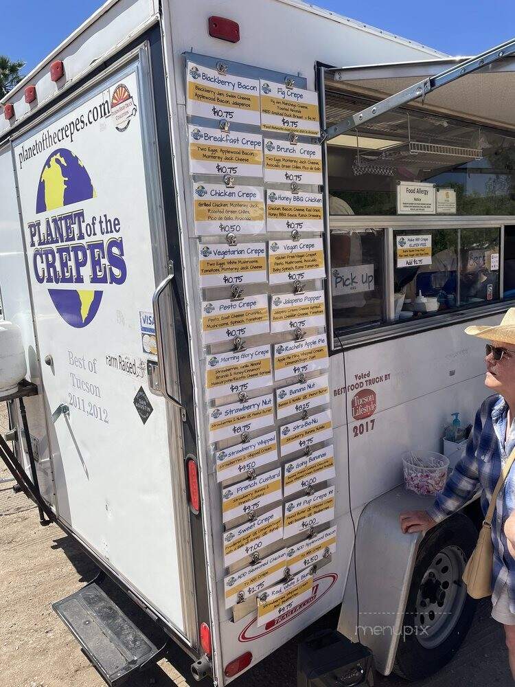 Planet of the Crepes - Tucson, AZ menu_pic