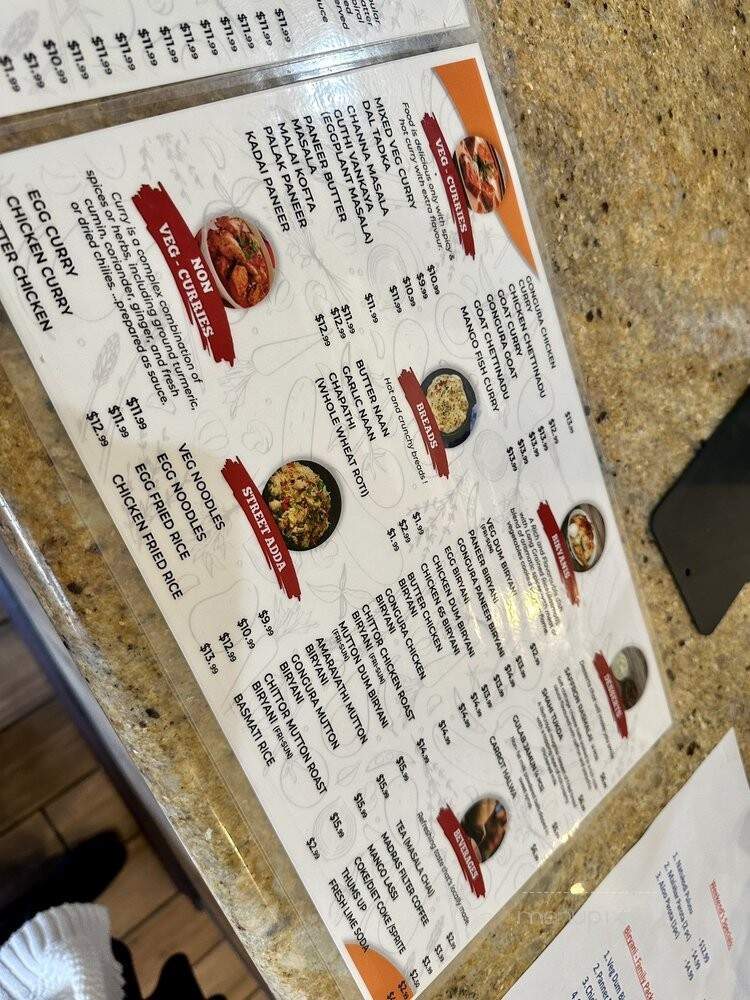 Dosa Biryanizz Chaat Cafe - Fremont, CA menu_pic