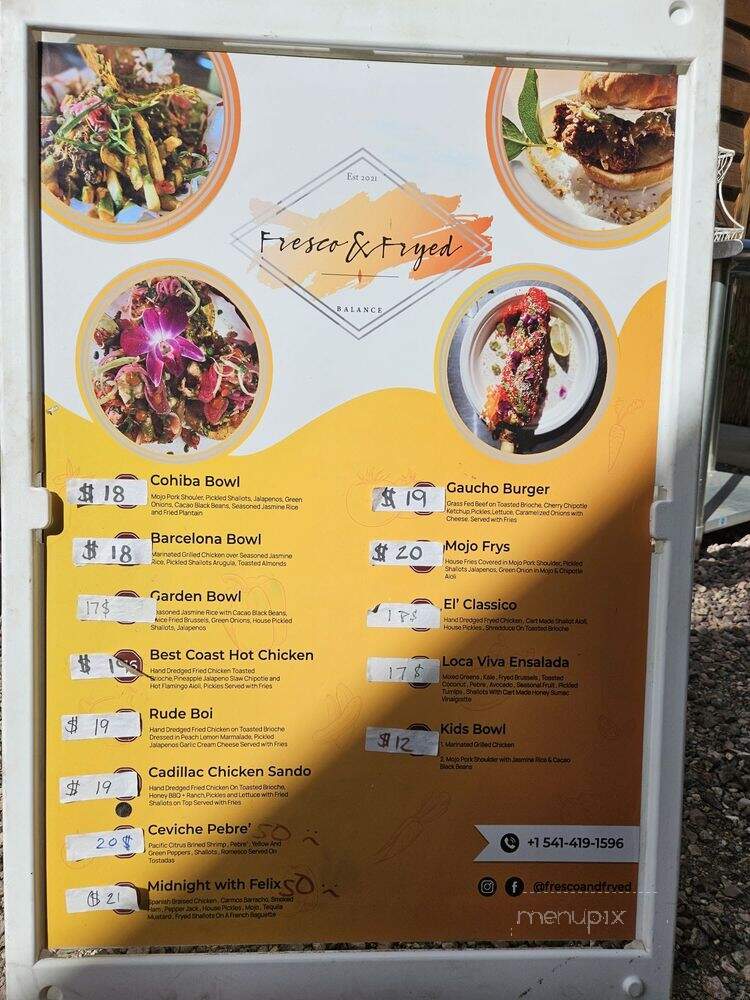Fresco & Fryed - Prineville, OR menu_pic